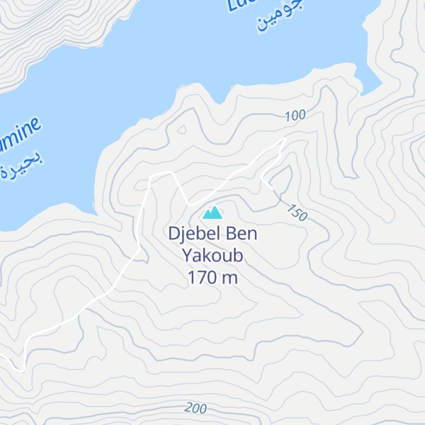 Map of Djebel Ben Yakoub