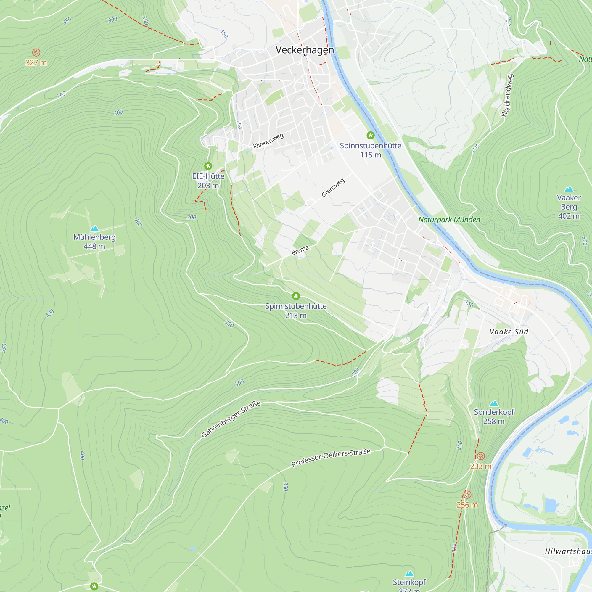 Spinnstubenhütte map