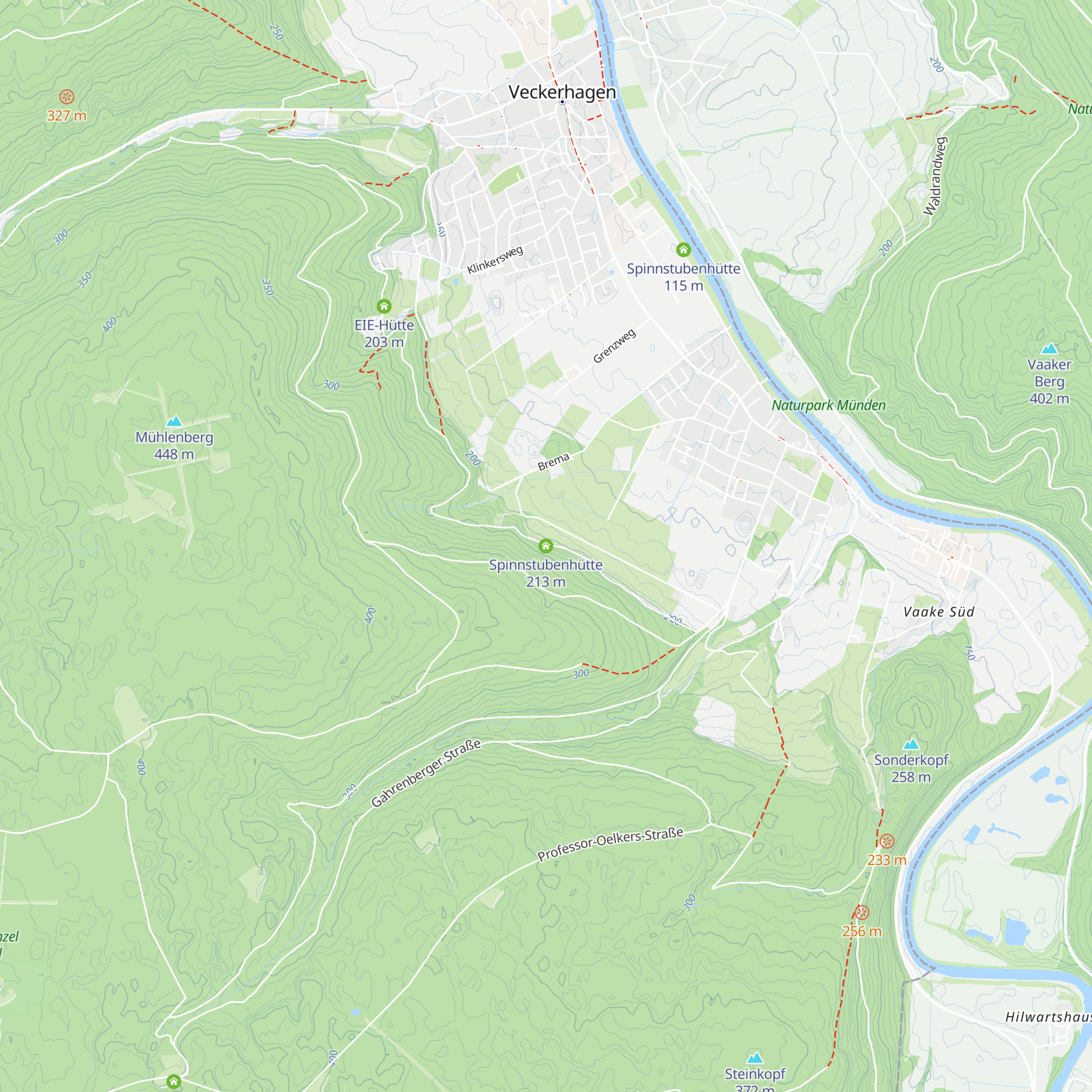 Spinnstubenhütte map