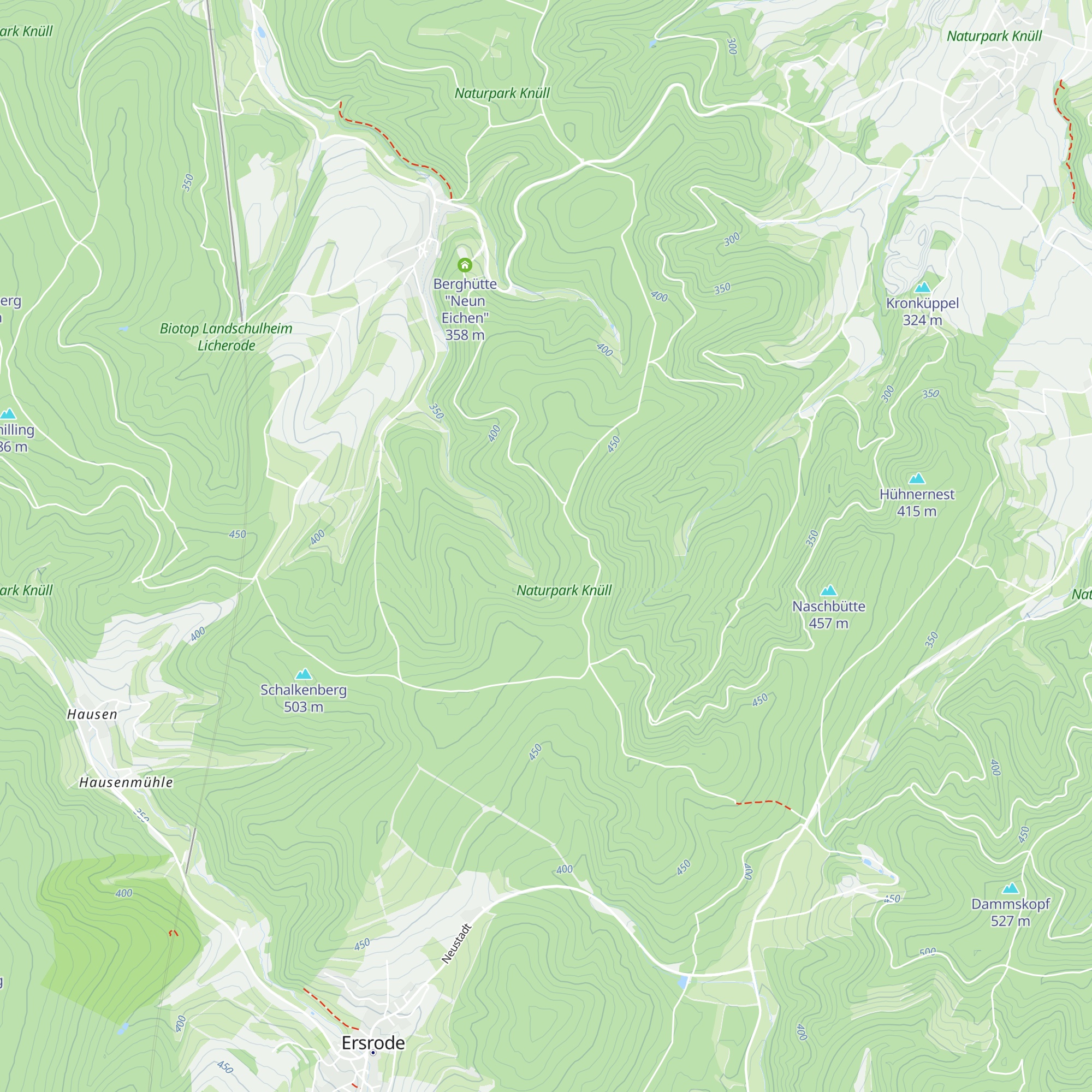 Köthe's Hütte map