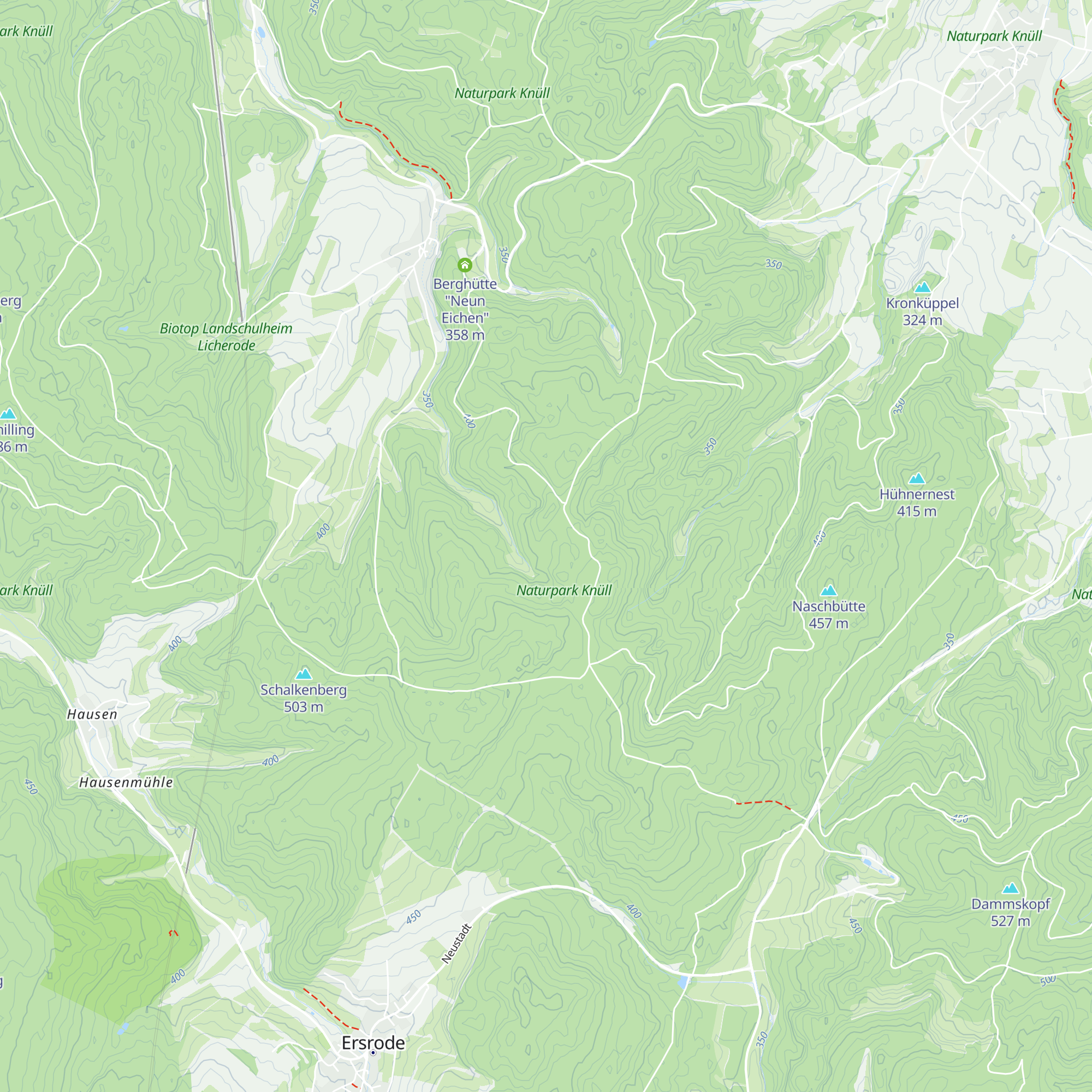 Köthe's Hütte map