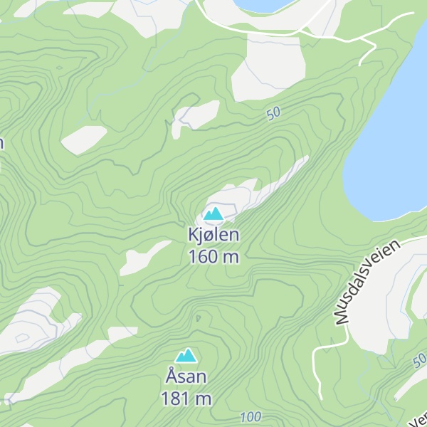 Map of Kjølen