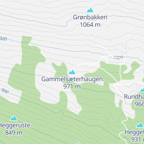Map of Gammelsæterhaugen