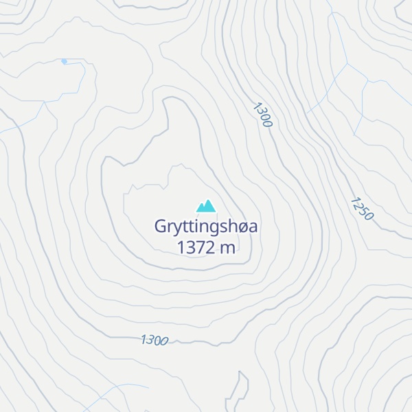 Map of Gryttingshøa