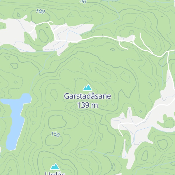 Map of Garstadåsane