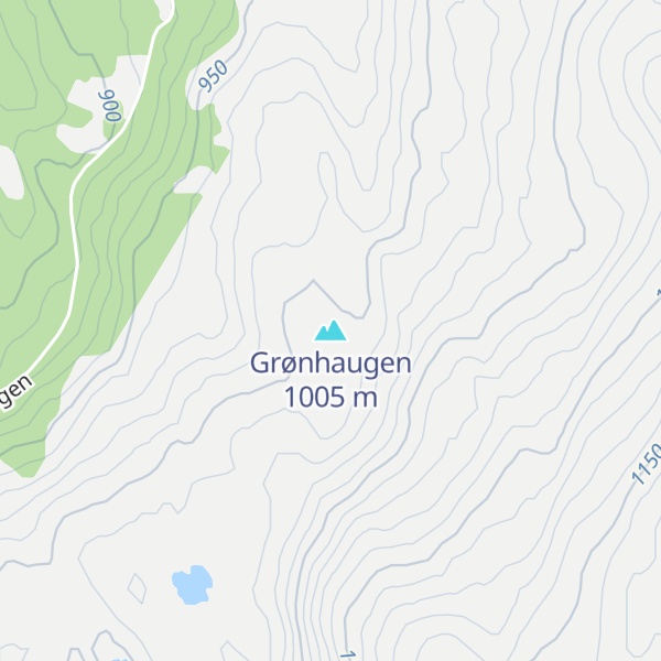 Map of Grønhaugen