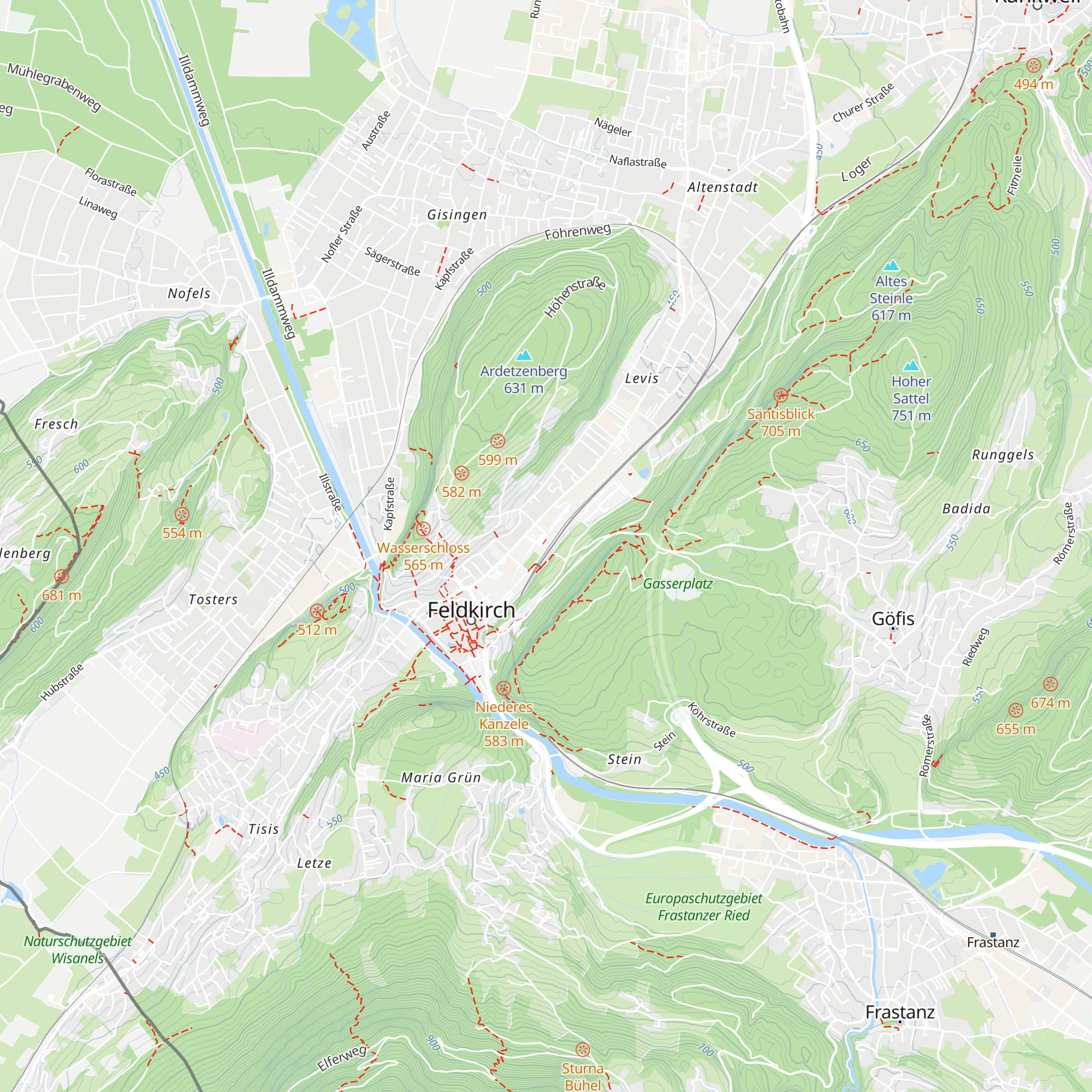 ÖBB Reisezentrum map