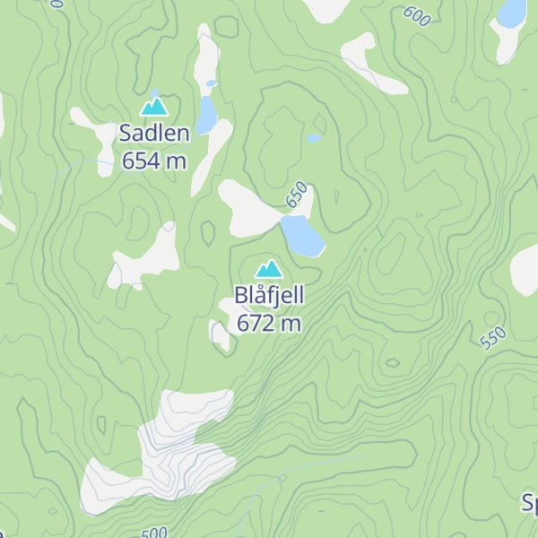 Map of Blåfjell