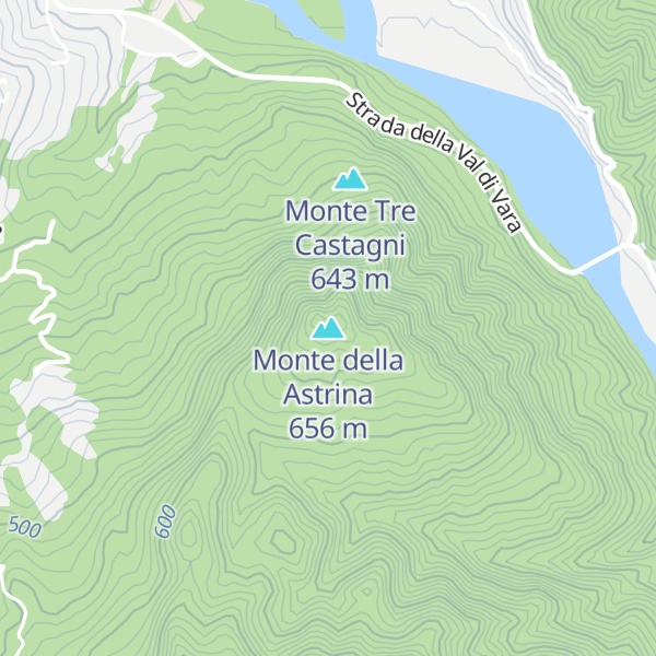Map of Monte della Astrina