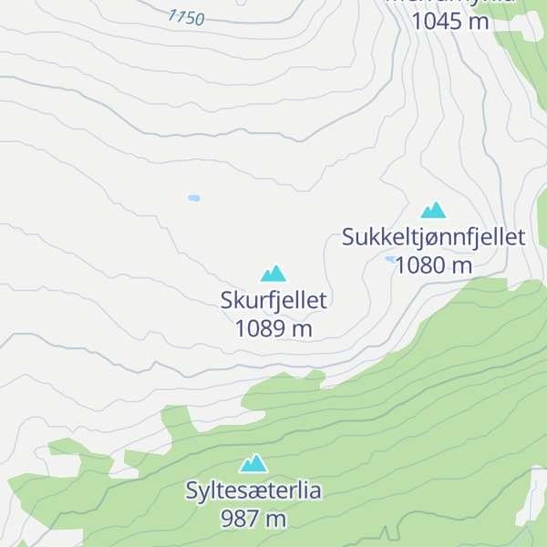 Map of Skurfjellet