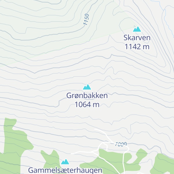 Map of Grønbakken