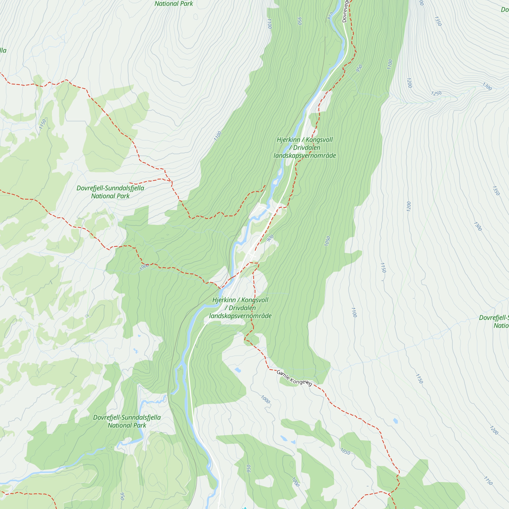 Kongsvold Fjeldstue map