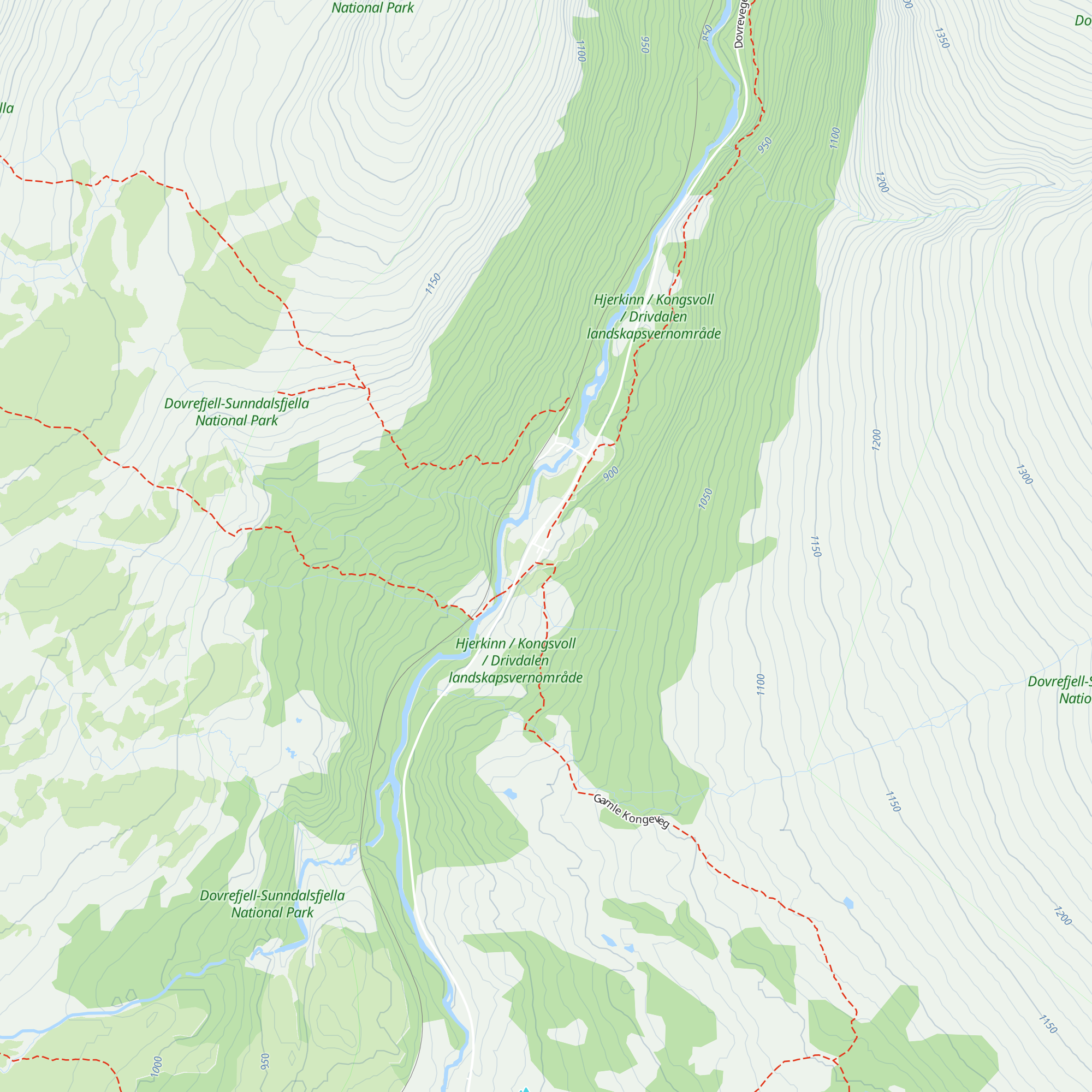 Kongsvold Fjeldstue map