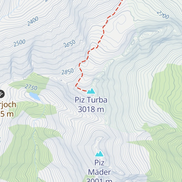 Map of Piz Turba