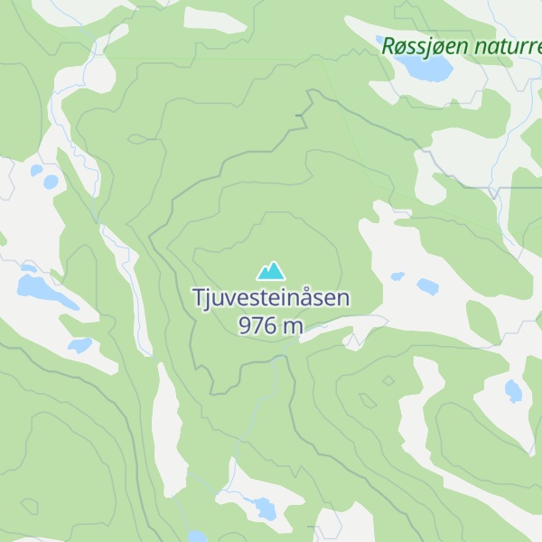 Map of Tjuvesteinåsen