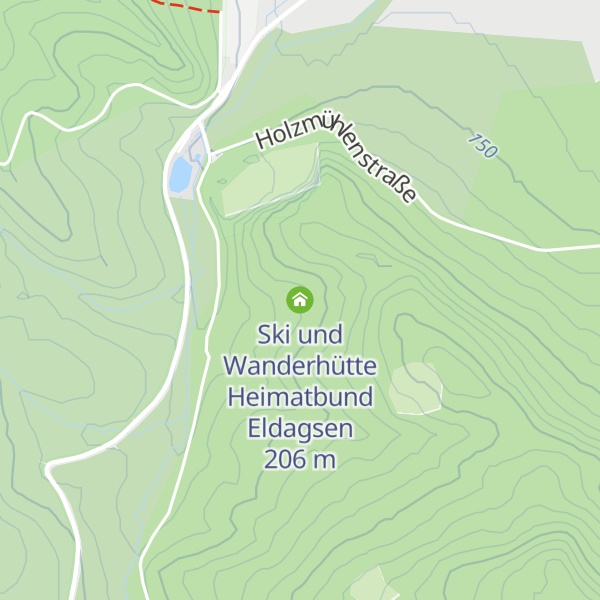 Map of Ski und Wanderhütte Heimatbund Eldagsen
