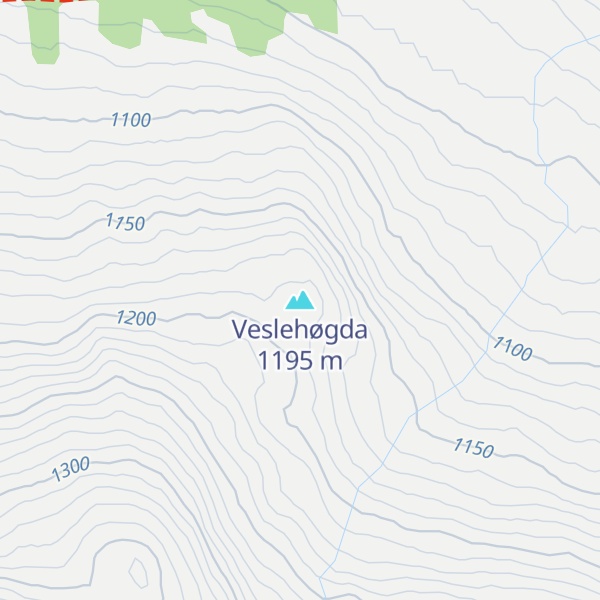 Map of Veslehøgda