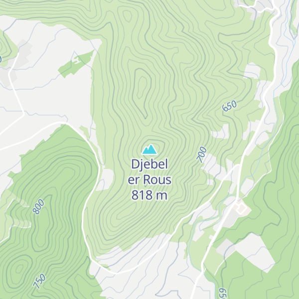 Map of Djebel er Rous