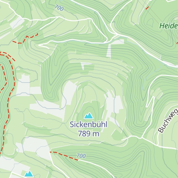 Map of Sickenbühlhütte