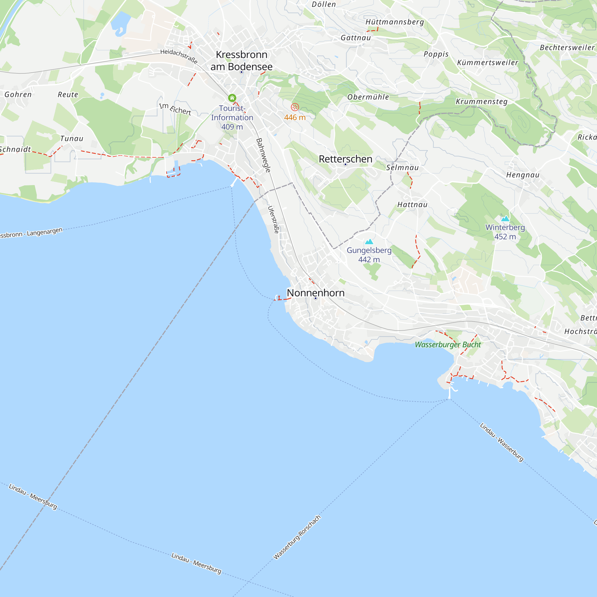 Tourist Info Nonnenhorn map