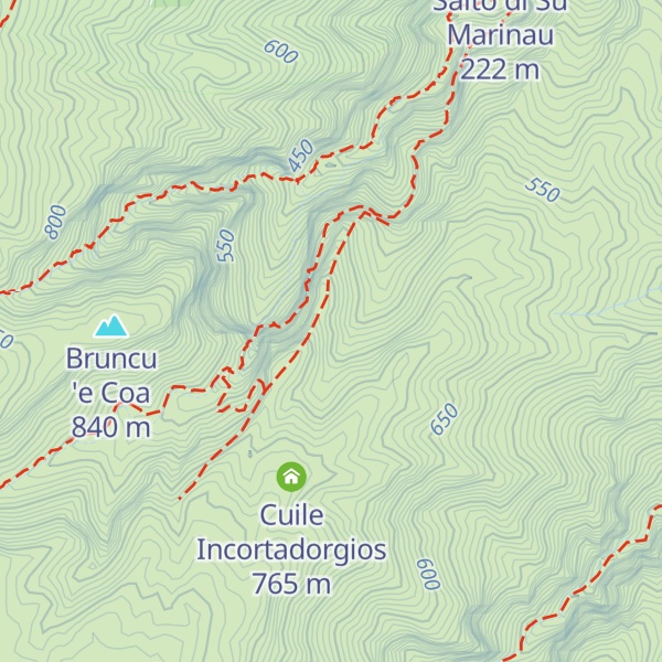 Map of Cuile Lispedda