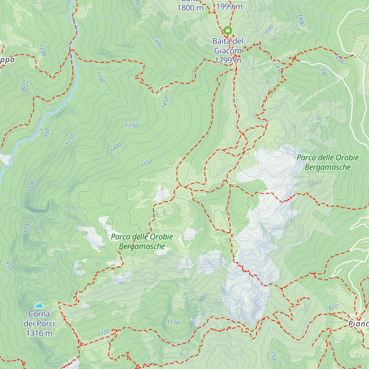 Baita Cancervo map