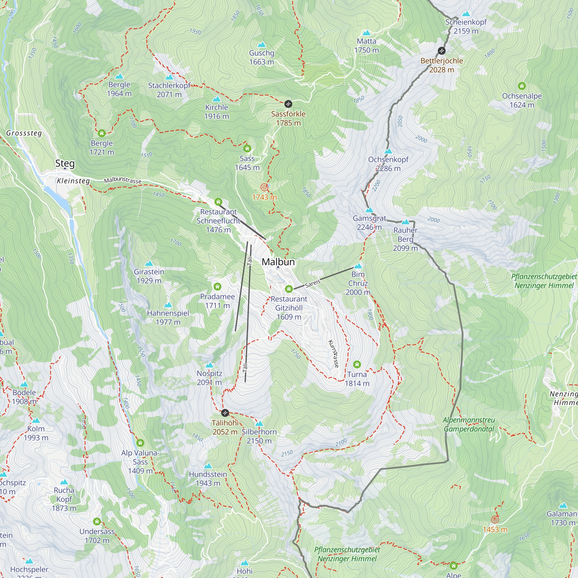 Restaurant Gitzihöll map