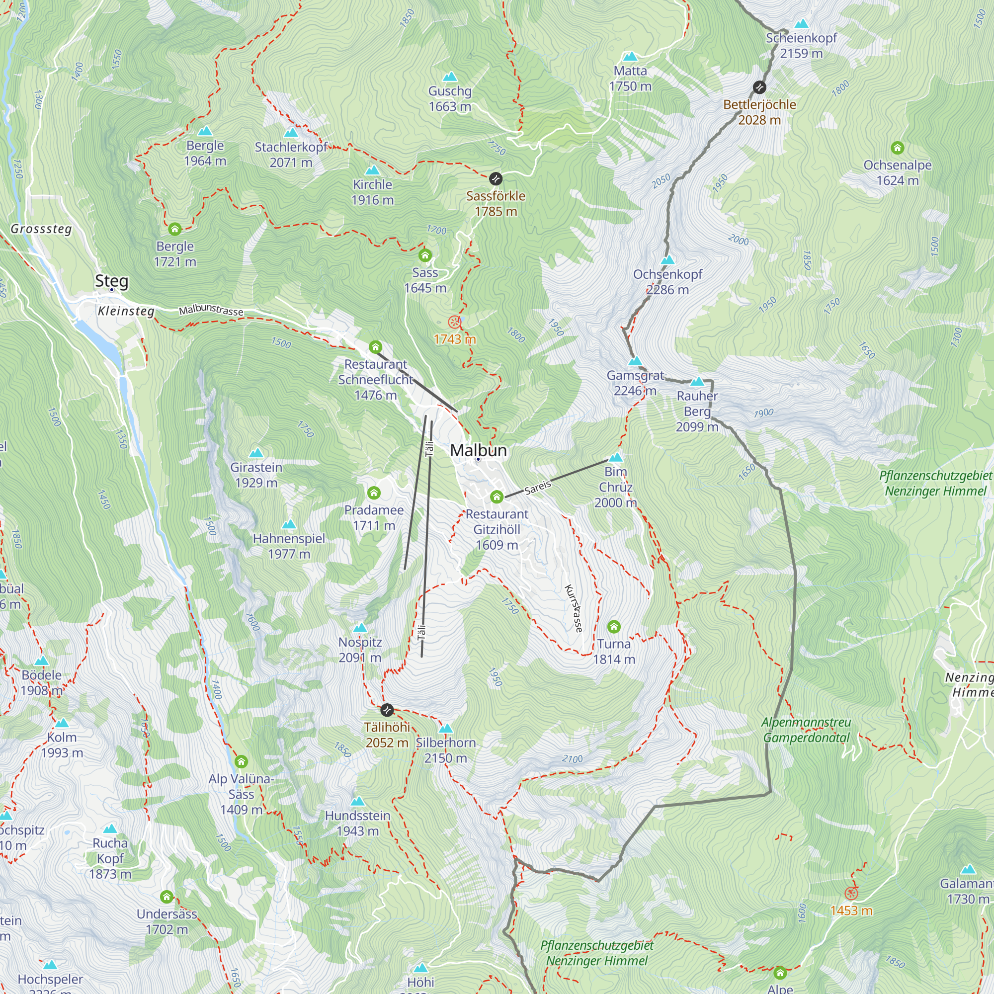 Restaurant Gitzihöll map