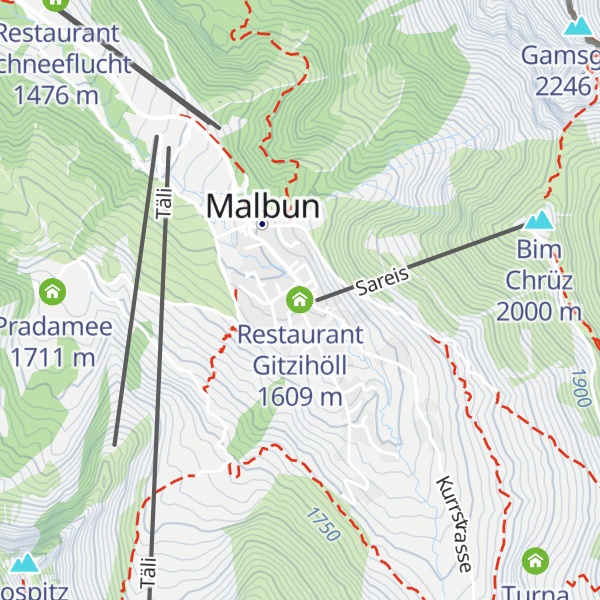 Map of Restaurant Gitzihöll
