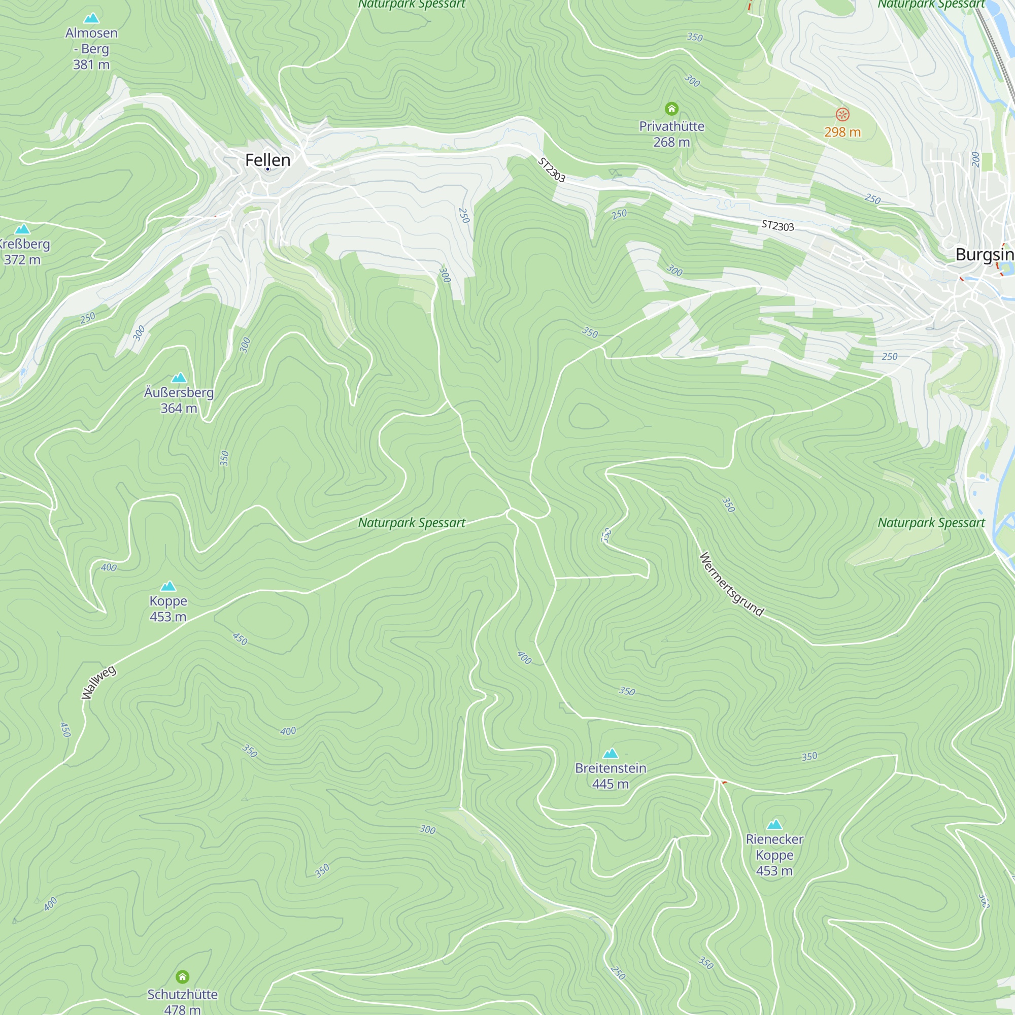 Richteichen-Hütte map