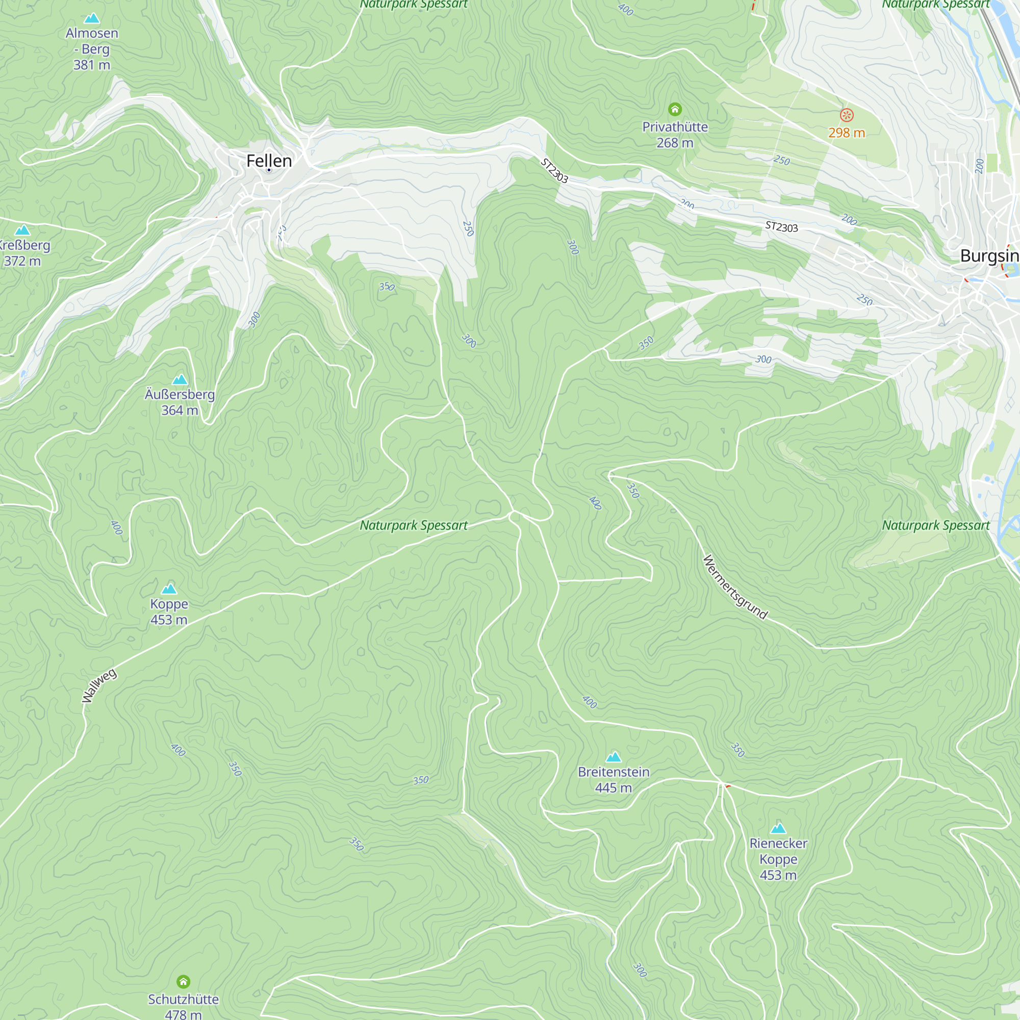 Richteichen-Hütte map