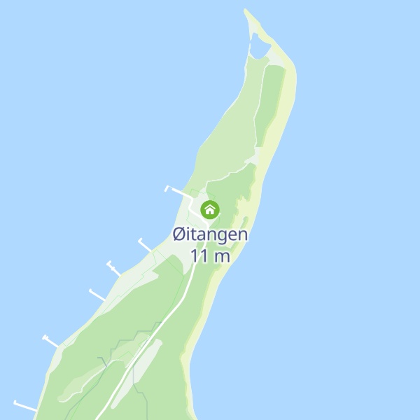 Map of Øitangen