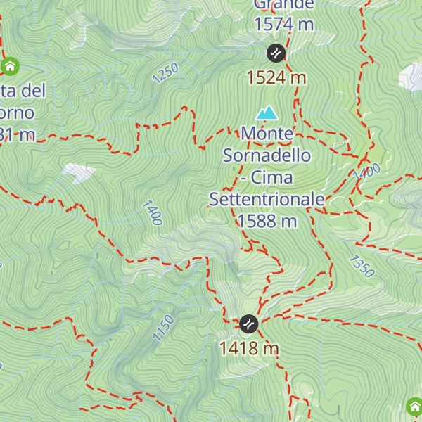 Map of Monte Sornadello