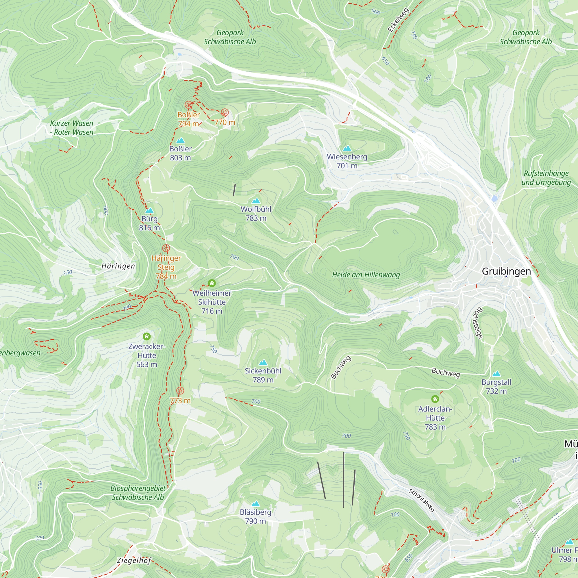 Skihütte TSV Gruibingen map