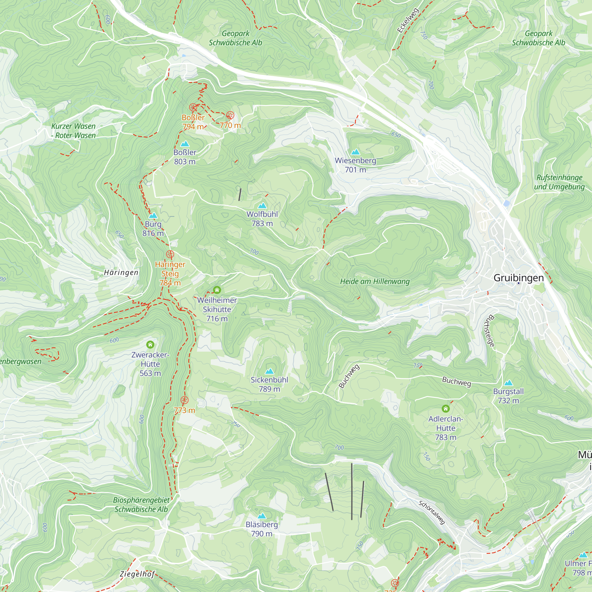 Skihütte TSV Gruibingen map