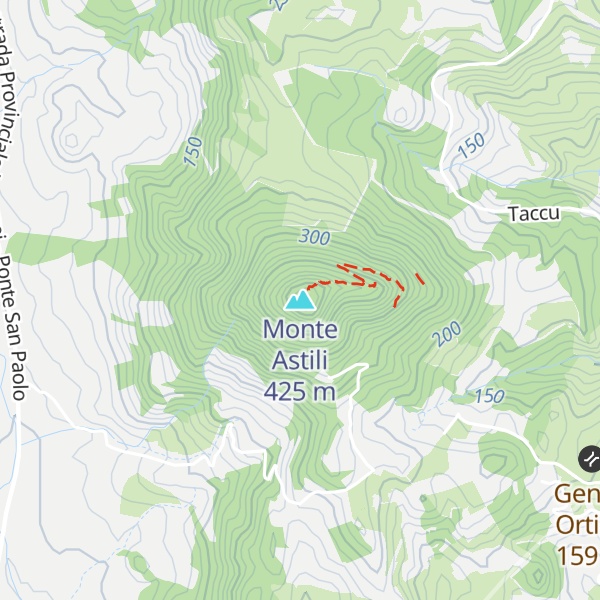 Map of Monte Astili