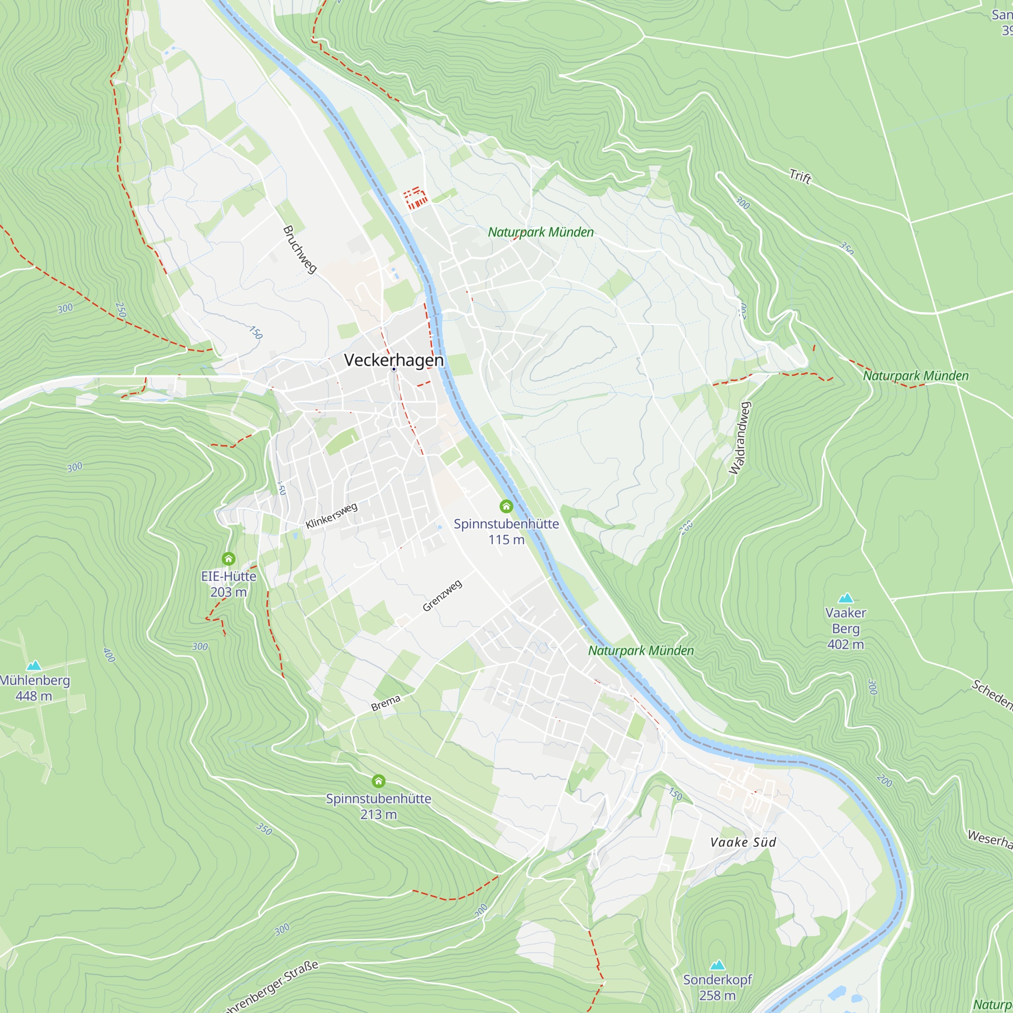 Spinnstubenhütte map