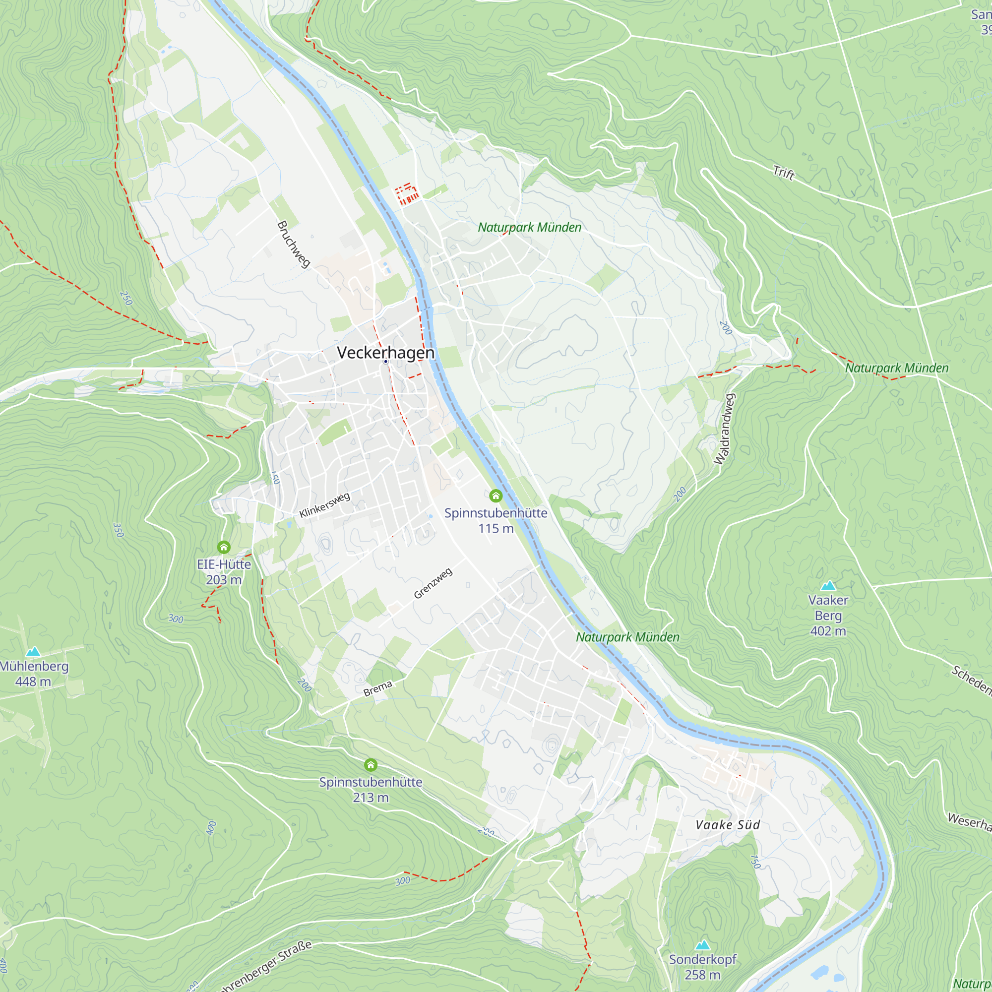 Spinnstubenhütte map