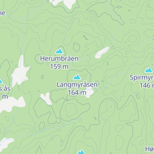 Map of Langmyråsen