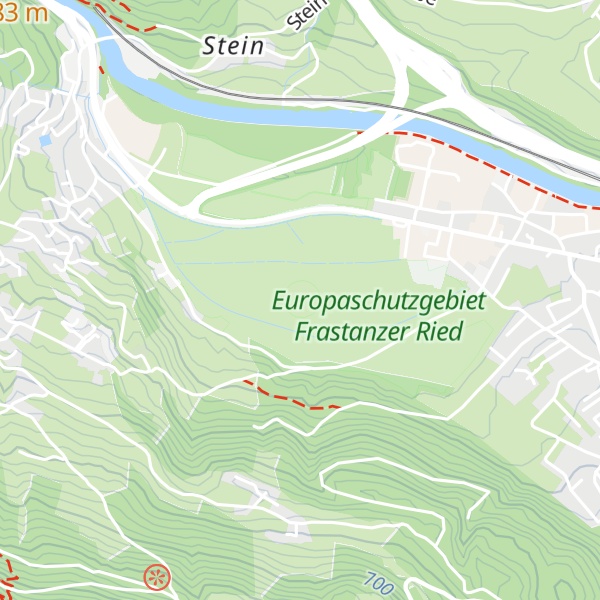 Map of Grundwasserbrunnen Frastanzer Ried