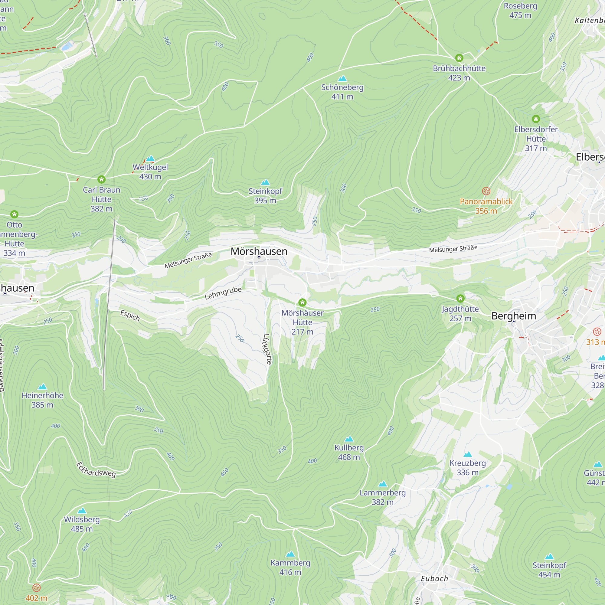 Mörshäuser Hütte map