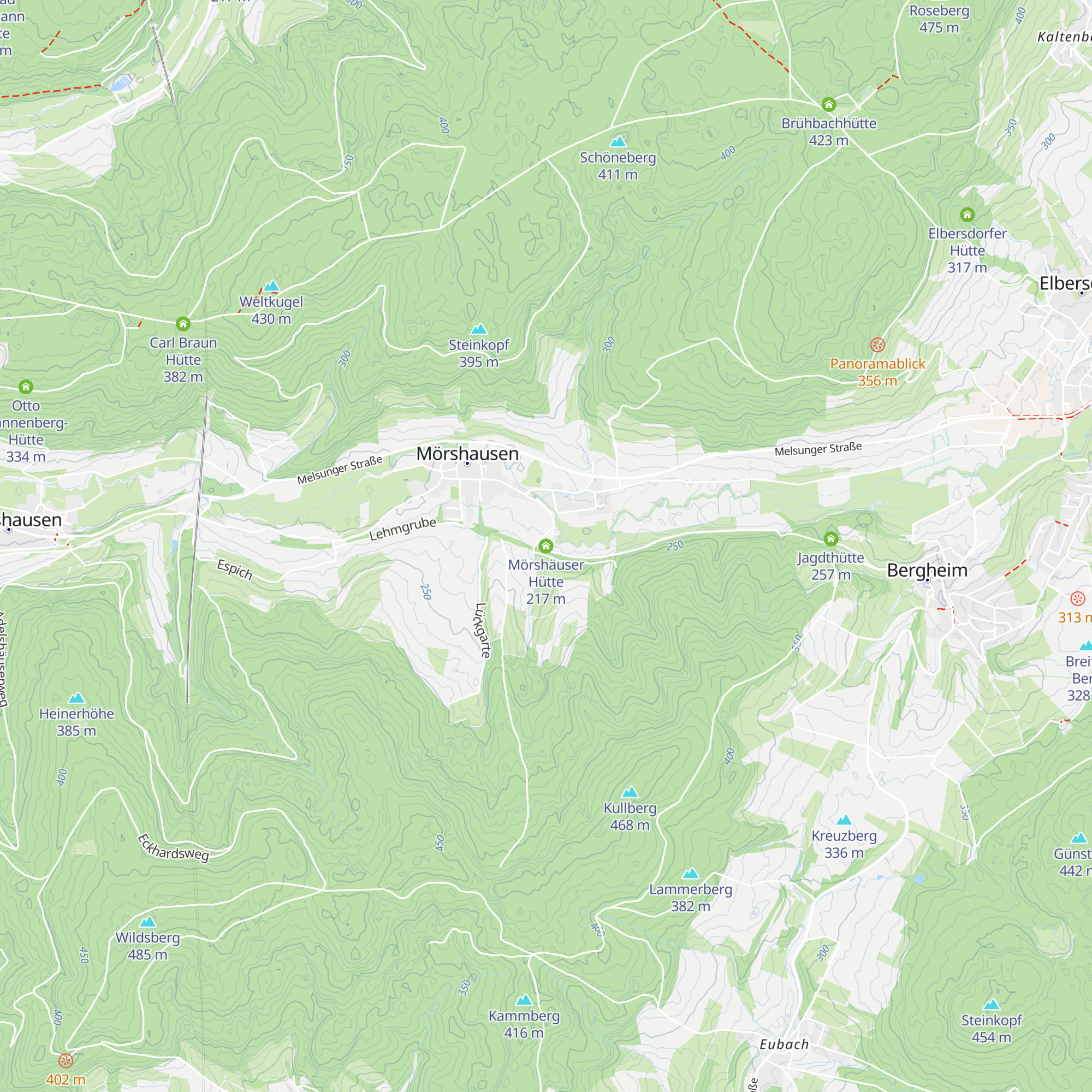 Mörshäuser Hütte map
