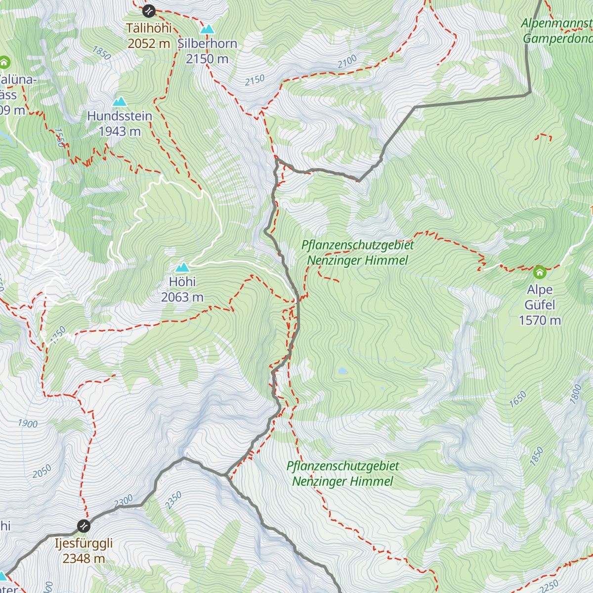Pfälzerhütte map