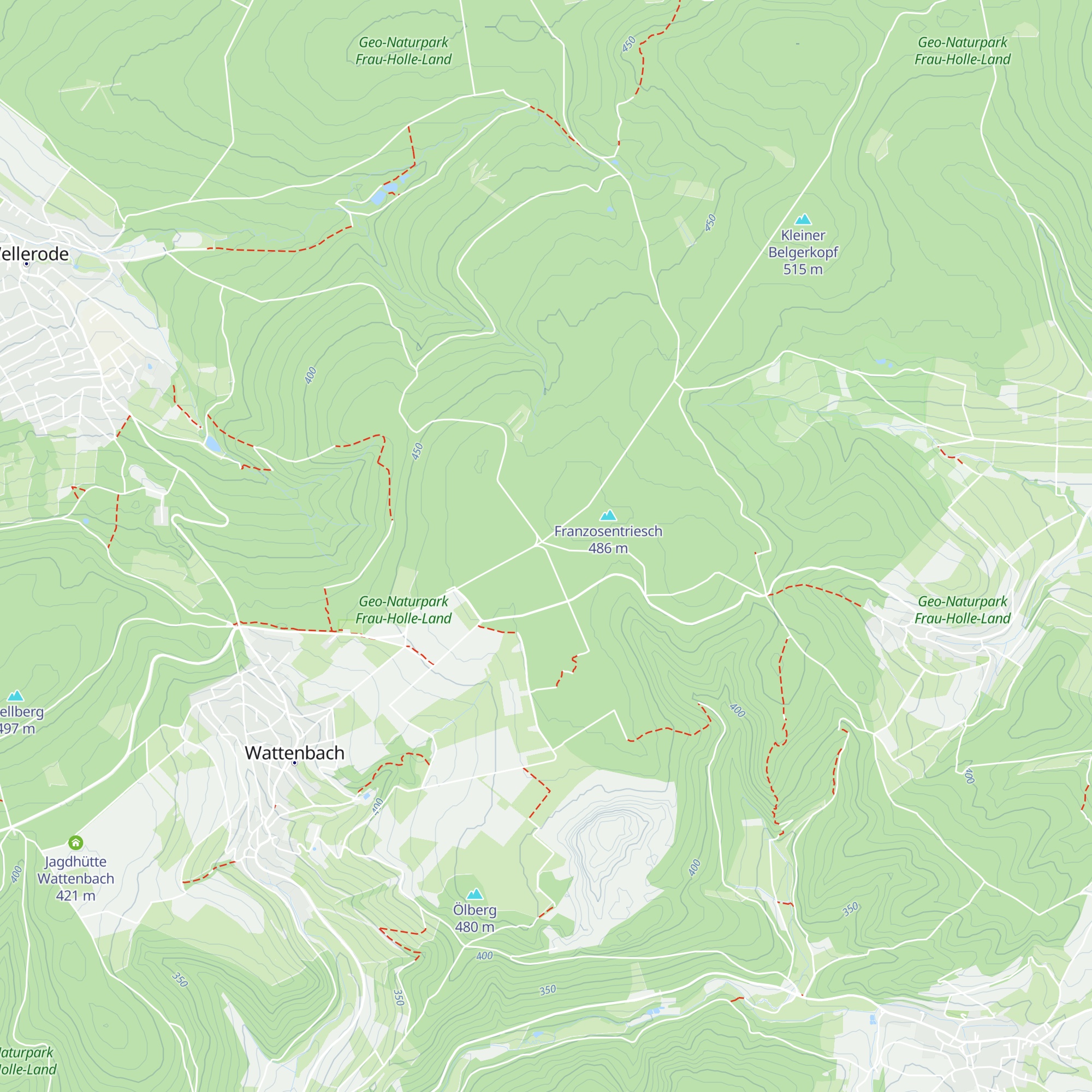 Schutzhütte Gleisdreieck map