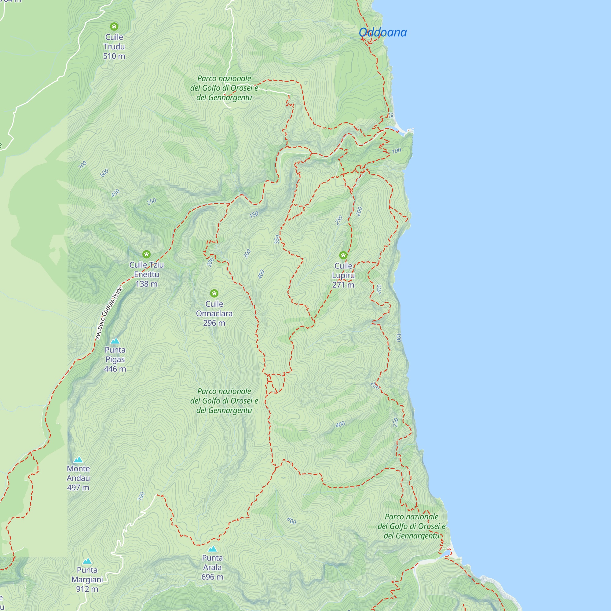 Cuile Mereu map