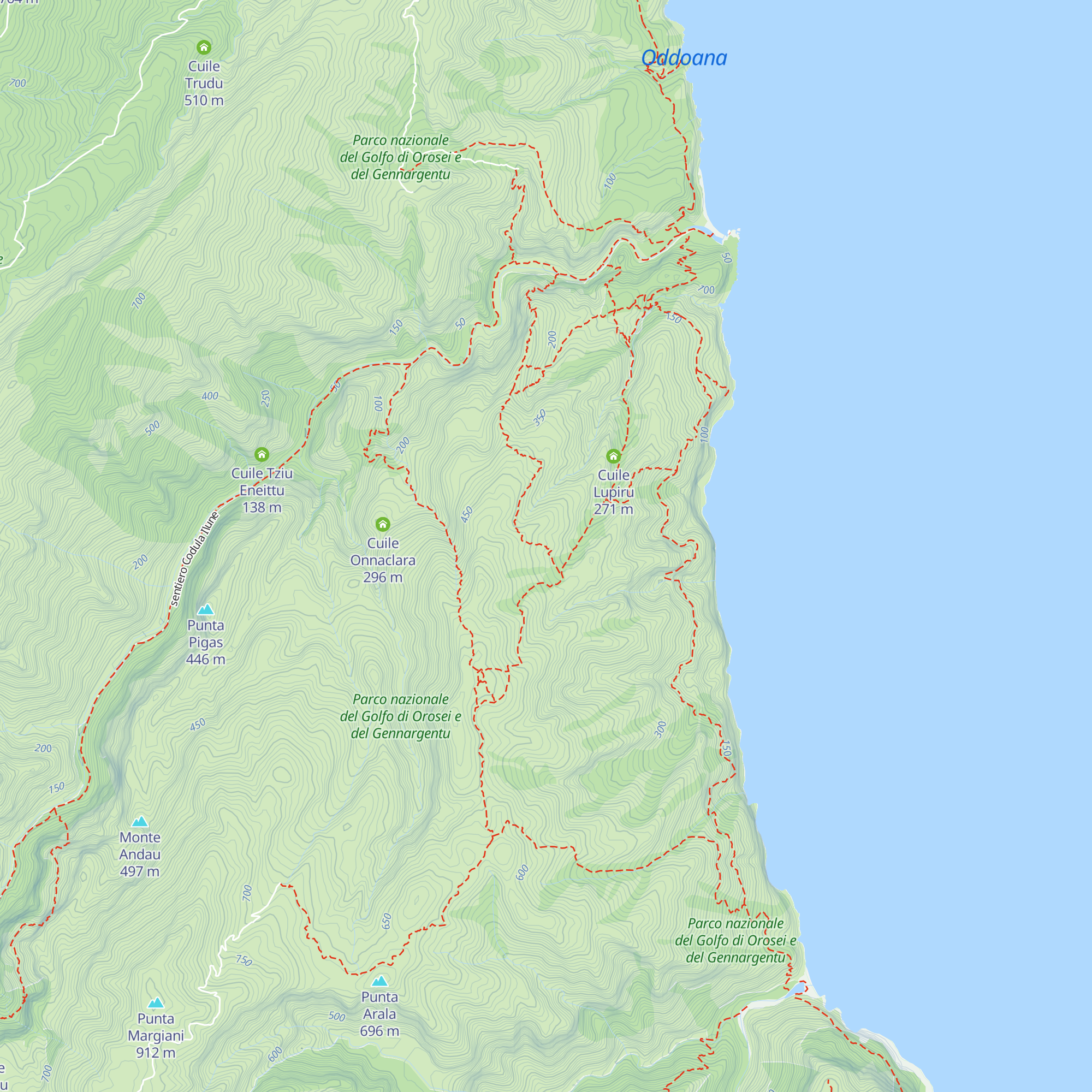 Cuile Mereu map