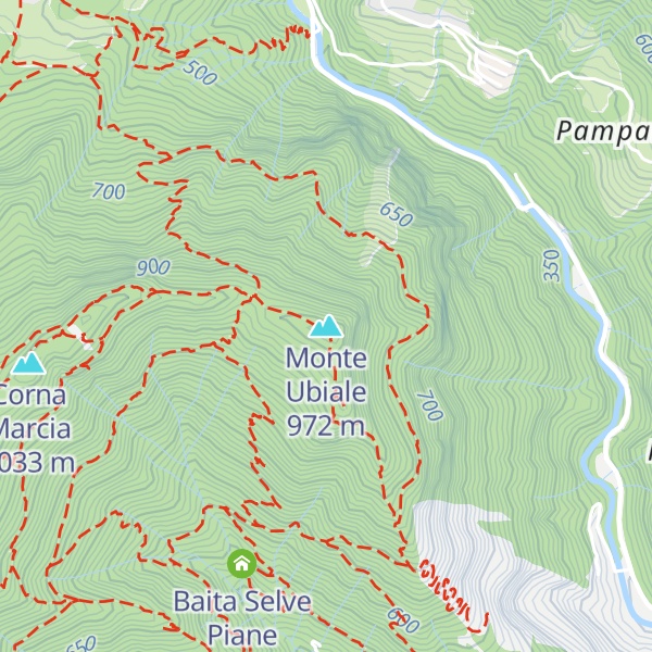 Map of Monte Ubiale