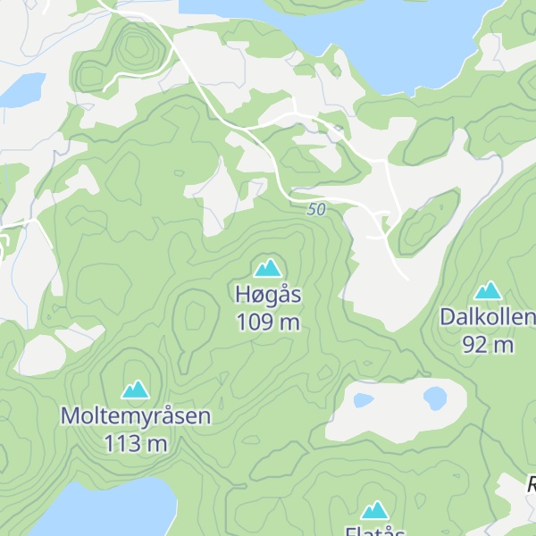 Map of Høgås