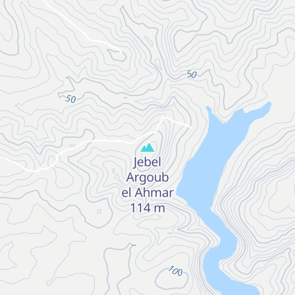 Map of Jebel Argoub el Ahmar