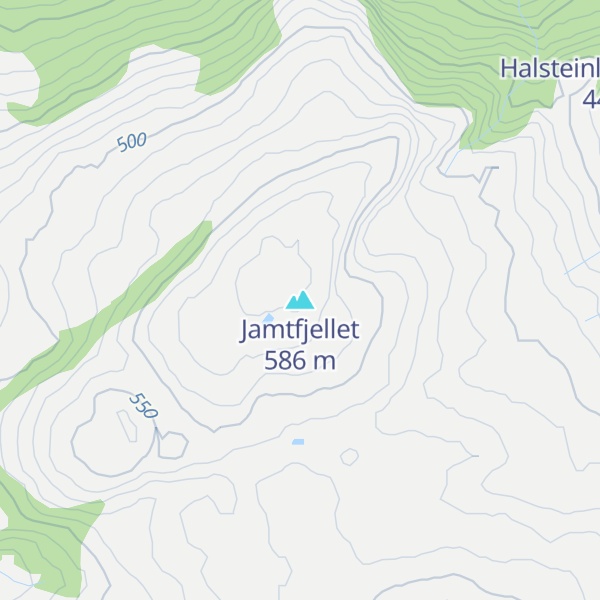 Map of Jamtfjellet